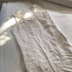 Flax by Jeanne Engelhart White Sleeveless Dress